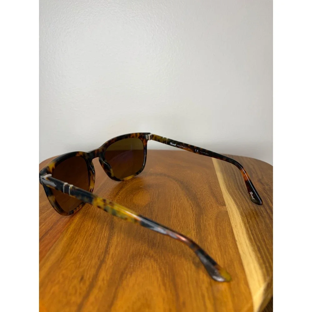 Persol Tortoise Shell Polarized Sunglasses PO3019S 55-20-145 Made in Italy Chic